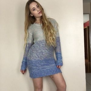Ombré sweater dress